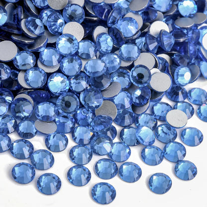 Billow Blue Series Non Hotfix Rhinestones SS6-SS30 Nail Charm Art Flatback Crystals Super Glitter Glass Strass for DIY Craft 