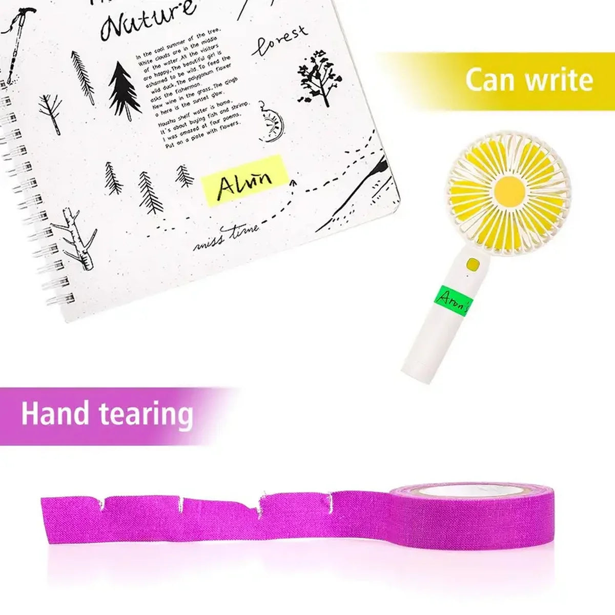 5/10pcs Fluorescent Neon Adhesive Tapes - 5 Colors - UV Black Light - Party Decoration, Halloween, Crafts - 5m X 12.7mm