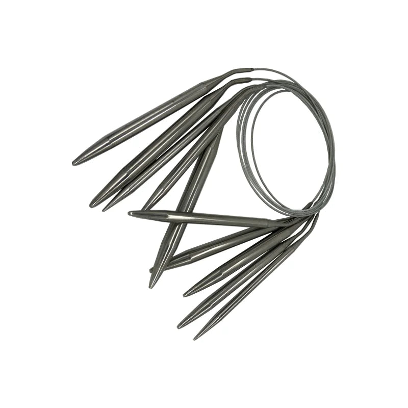 Stainless Steel Circular Knitting Needles 1.5-10mm Crochet Hooks Set Craft Tools DIY Weaving Needle Pins for Knitting