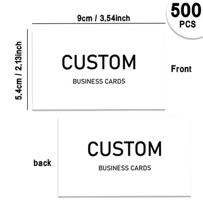200pcs, Custom Business Cards/Cards, Desktop Business Cards, Thank You Cards, Matte Film - 500pcs
