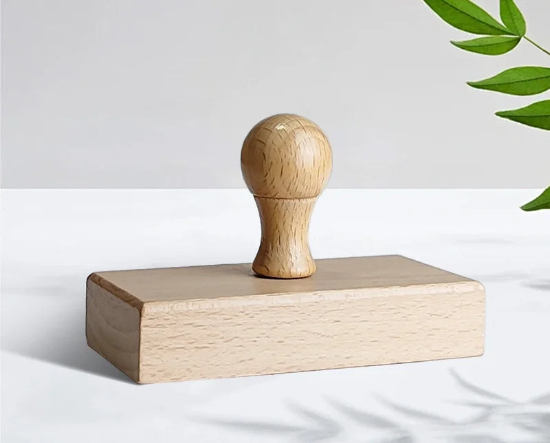 Custom Wooden Stamp Seal Personalized Logo Wedding Party Packaging Stamp Company Address&Name Self Inking Rubber Stamp Artwor