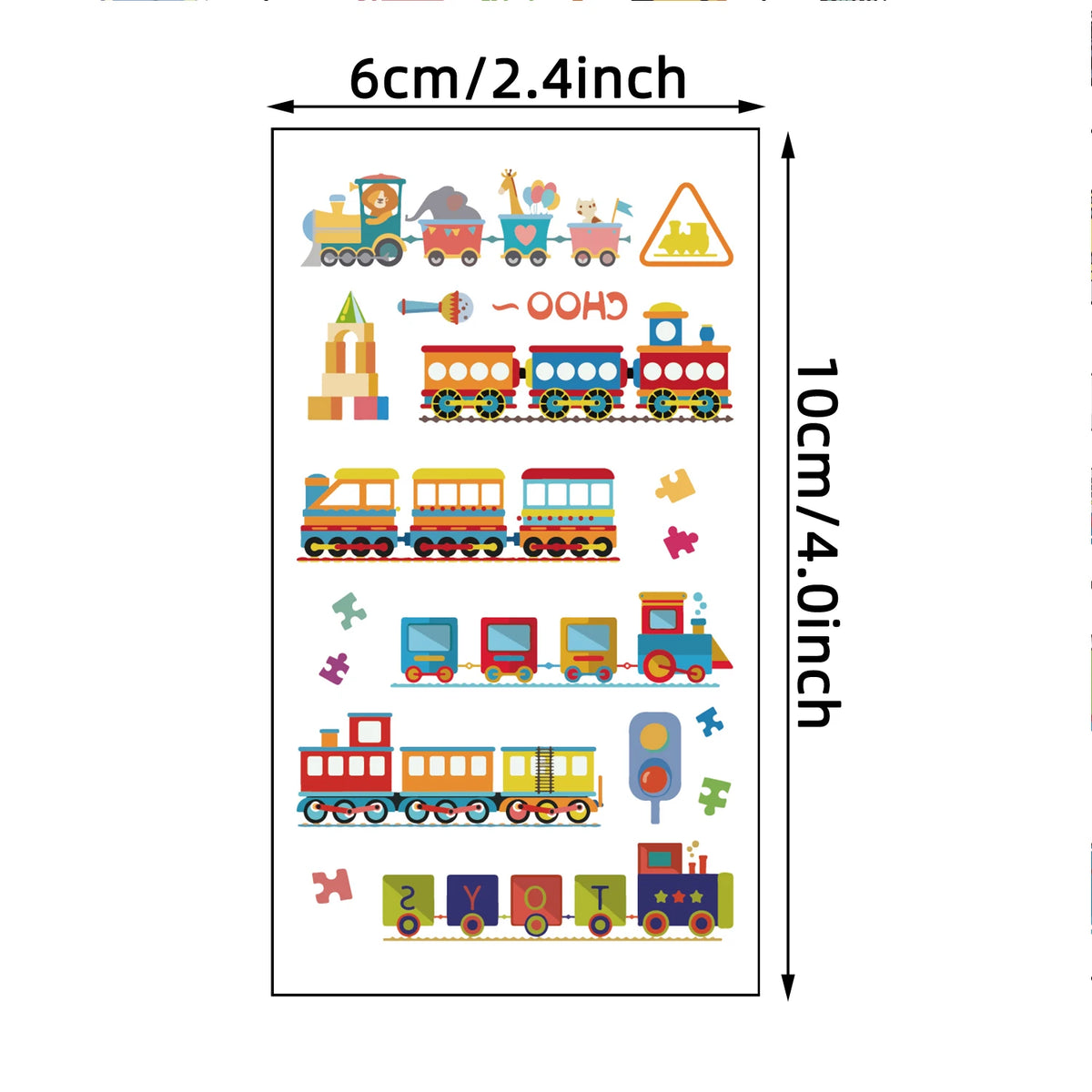 30pcs Cute Cartoon Tattoo Stickers, Unicorn, Animal, Mermaid, Car Wheel Boat, Space Robot, Fruit, Pirate, Butterfly Elf Tatto