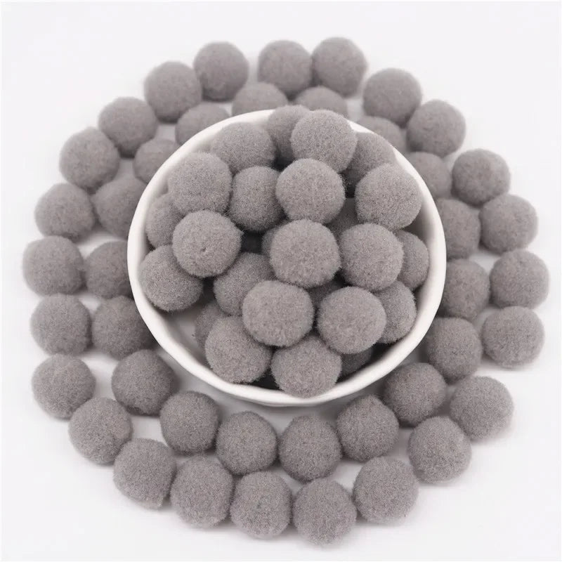 Pompon Balls 8mm 10mm 15mm 20mm 25mm 30mm Fluffy Pompoms Crafts Pompom Diy Handmade Kids Toy Wedding Decoration Craft Supplie