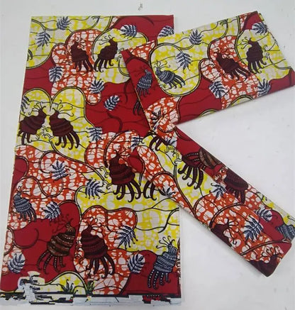 African Ankara prints batik patchwork fabric real wax African sewing material 100% cotton tissu for dress crafts - as picture