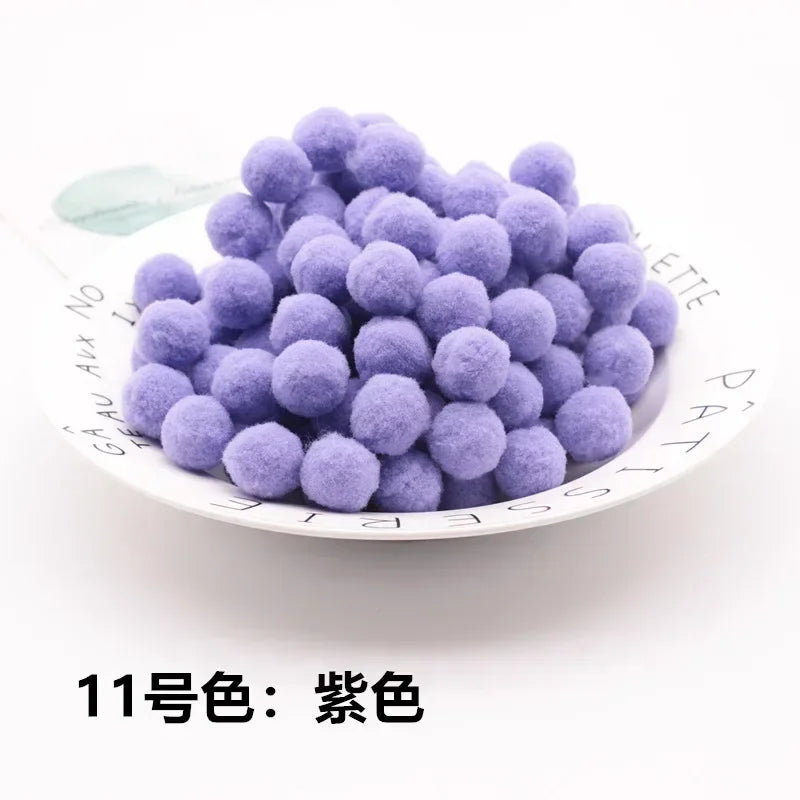 Mini Fluffy Soft Pom Poms Pompoms Ball,Handmade Craft Toys,Wedding Christmas Decor,DIY Sewing Supplies,8mm,10mm,15mm,20mm,30m