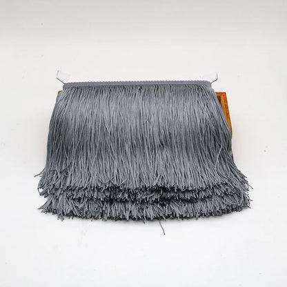 Lace Ribbon, 10 Yards Tassel Trim for Dress Trimming, Do It Yourself Crafts & Scrapbooking - Silver Gray / 10 yards