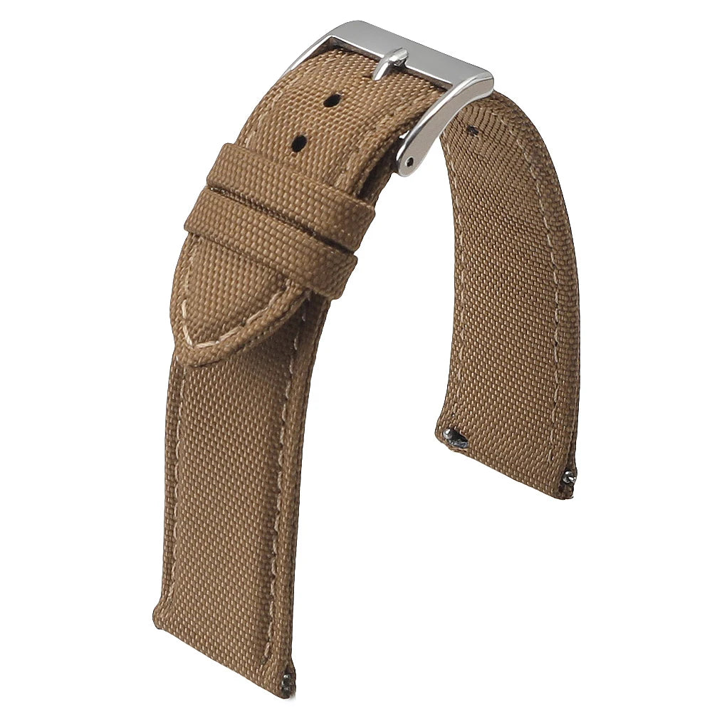 18mm 19mm 20mm 21mm 22mm 24mm Waterproof Sailcloth Watch Strap Two-Sided Nylon Watchband Quick Release Band Sport Belt For Me