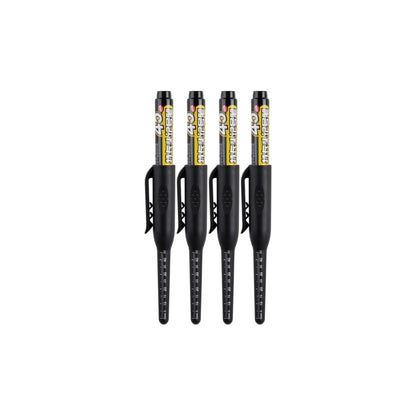 4-40Pcs White/Black/Blue/Red 45mm Deep Hole Marker Pens Long Nib Head Carpenter Pen Waterproof for Measuring Woodworking Offi