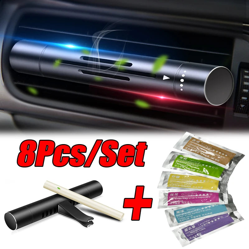 8Pc/Set Car Air Vent Perfume Car Air Freshener Flavoring Smell Aroma Car Perfumes Air Freshener Parfum Auto Interior Accessor