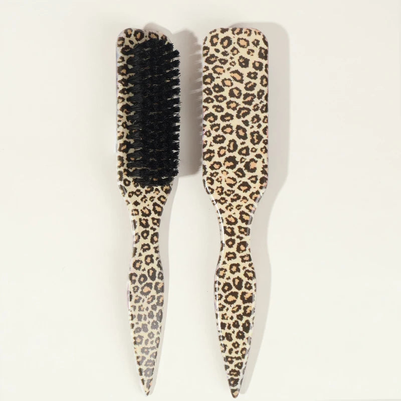 Bristle Slick Back Hair Brush for Sleek Ponytail Bun & Smoothing Baby Hairs, Flyaways, Edge Control - Backcombing & Teasing -