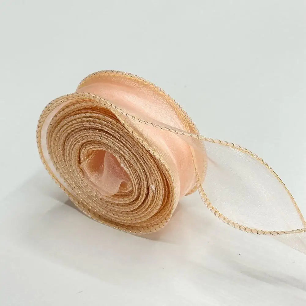 40mm 10Yards Fishtail Organza Satin Ribbon Reflective Iridescent Wavy Edge Ribbon for Gift Wrapping DIY Bow Craft Gift Wrappi