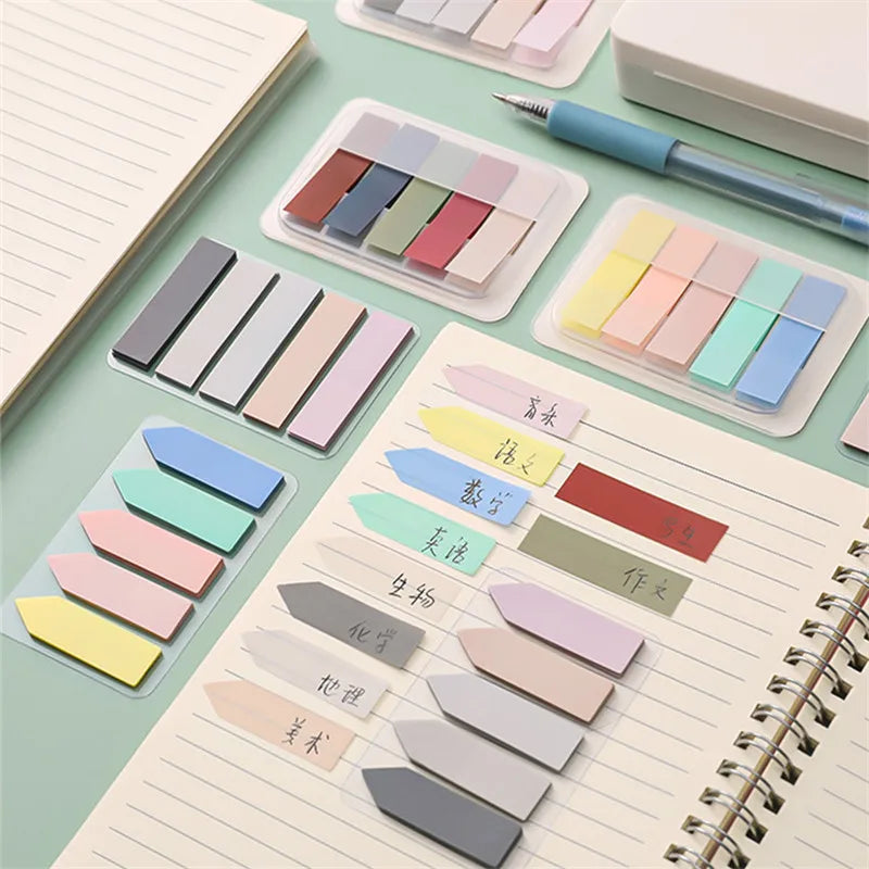 15 Types Color Self Adhesive Memo Pad Sticky Notes Bookmark Point It Marker Memo Sticker Paper Office School Supplies