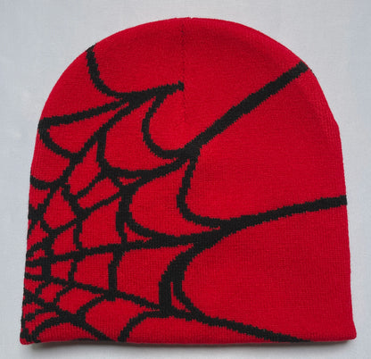 Four Seasons Men's And Women's Universal Y2K Knit Hat Spider Web Riding Outdoor Sports Fashion Hat
