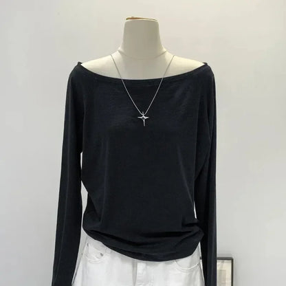 Gothic Harajuku Vintage Punk Emo Girls Long Sleeve Tee Sexy Slim Chic Printing Crop Tops Grunge Y2K Aesthetic Women's Streetw