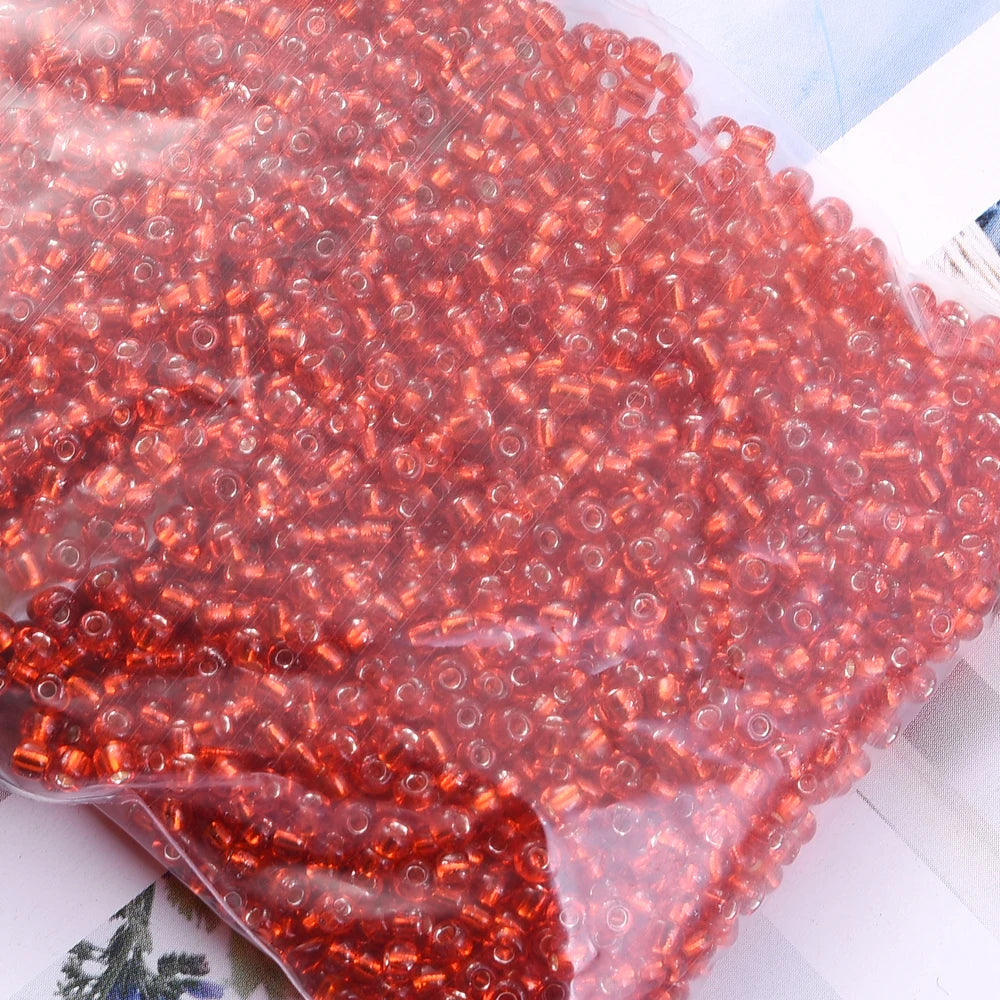 1000/500/200Pcs 4/3/2mm Glass Transparent Seed Bead Spacing Beads For Hand-Beading Diy Jewelry Accessories Bracelet Necklace