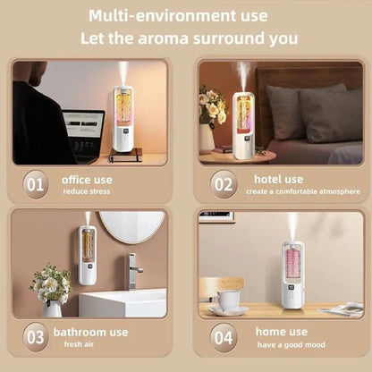50ml Wall Mounted Aroma Diffuser Essential Oils Diffuser with Time Setting Air Purifying Fragrance Diffusing For Bedroom Toil