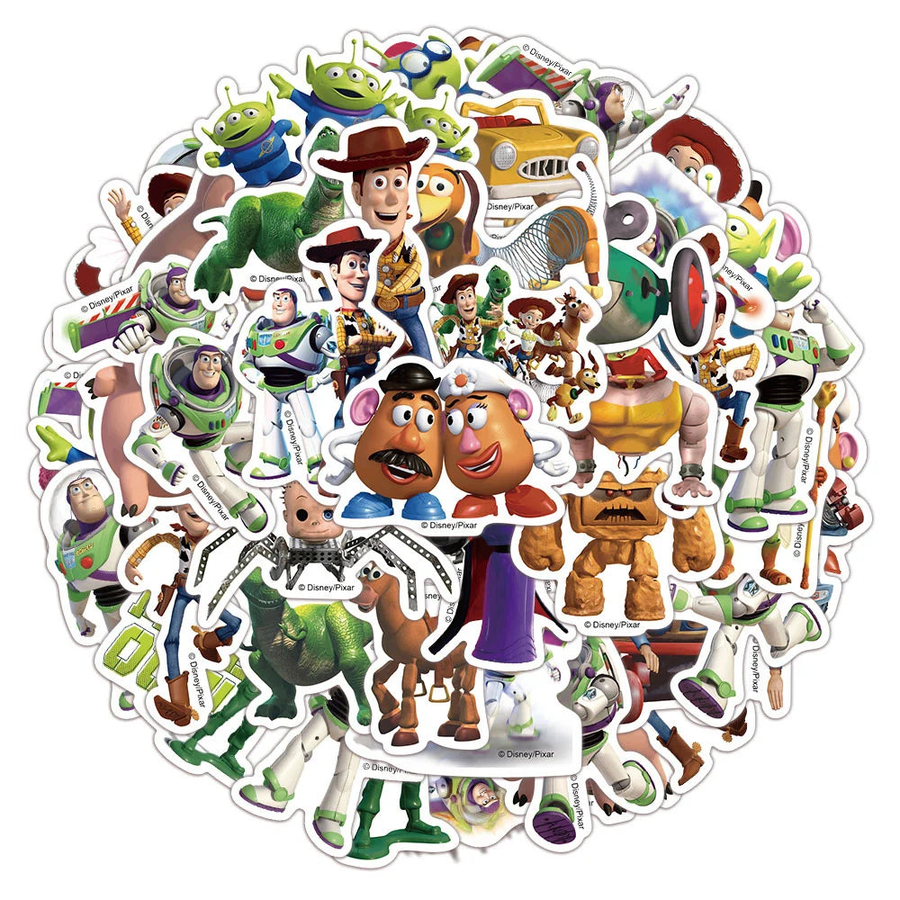 Toy Story Party Decoration Tableware Paper Plates Party Favors Gift Tablecloth BirthdayParty Supplies Toys Stamp Bracelet - 5