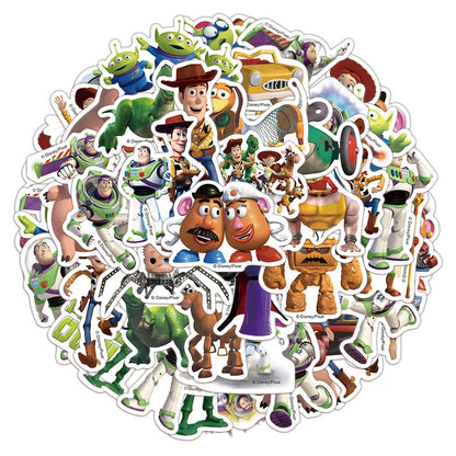 Toy Story Party Decoration Tableware Paper Plates Party Favors Gift Tablecloth BirthdayParty Supplies Toys Stamp Bracelet - 5