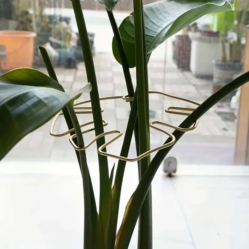 1Pc Large Hanging Plant Stand, Iron Hooks, Suitable for Flowerpot Decoration, Indoor and Outdoor Use - 1Pc Golden