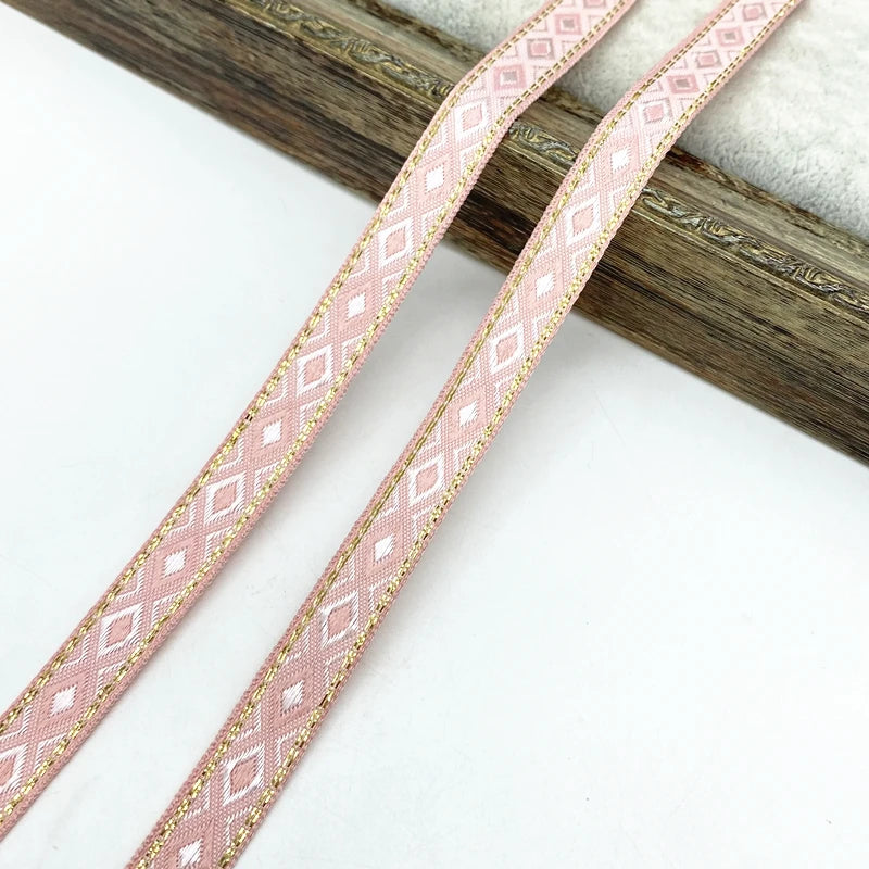 Lace Trim, Vintage Ethnic Lace Tape 2 Yards, 13mm Wide for Sewing, DIY Crafts, Lace Projects, Scrapbooking, Floral Tape - 16