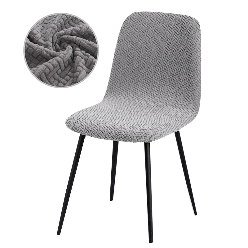 Higher Quality Velvet Chair Cover 1/2/4/6 pcs Stretchable Chair Cover For Dining Room 2 Type of Fabrics Chair Slipcover For H
