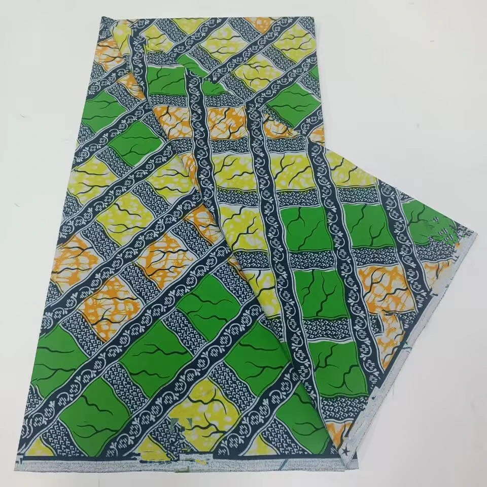 African Ankara prints batik patchwork fabric real wax African sewing material 100% cotton tissu for dress crafts - as picture