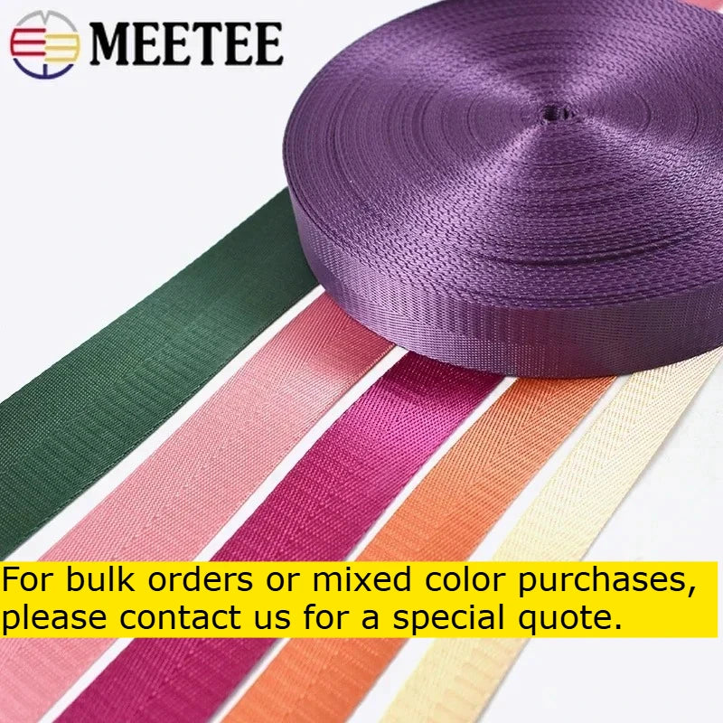 5/10M 1mm 20-38mm Nylon Ribbon Band Herringbone Pattern Webbing Tape Belt Backpack Strap DIY Bag Binding Fabric Sewing Access