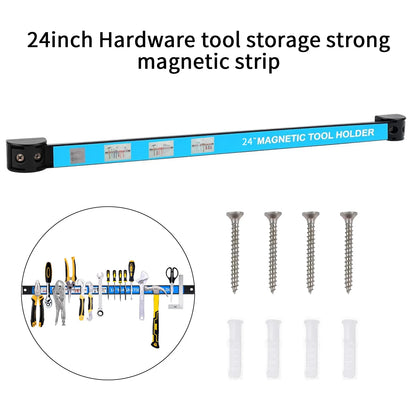 Magnetic Tool Holder Heavy-duty Magnet Tool Bar Long Strip Garage Workshops Hardware Storage Metal Organizer Rack For Workben