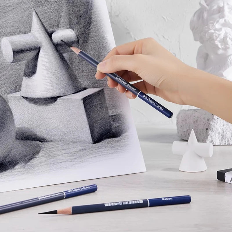 5/10PCS Faber Castell Goldfaber Charcoal Graphite Sketch Set Pencils for Drawing Sketches Shading Artists Art Supplies