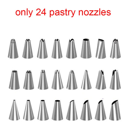 Pastry Socket Cake Nozzles for Confectionery Professional Set Icing Cream Piping Tips Cookies Cupcake Cake Decorating Tool - 