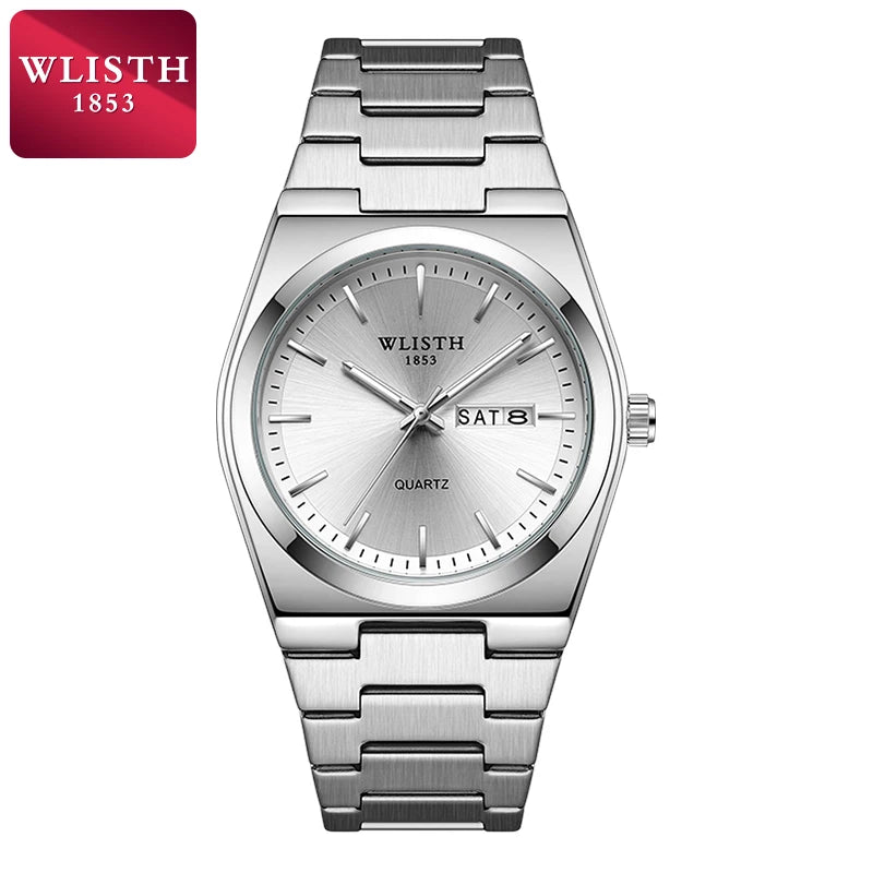 Man Watch Quartz Watch Luxury Waterproof Luminous Date Week Stainless Steel Men's Watch Male relógios masculino reloj hombre 