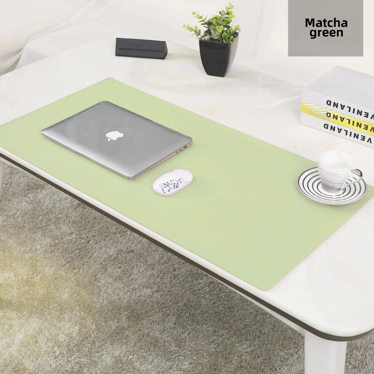 1 Pcs Large Size 600*300mm Office Desk Protector Mat PU Leather Waterproof Mouse Pad Desktop Keyboard Desk Pad Gaming Mousepa