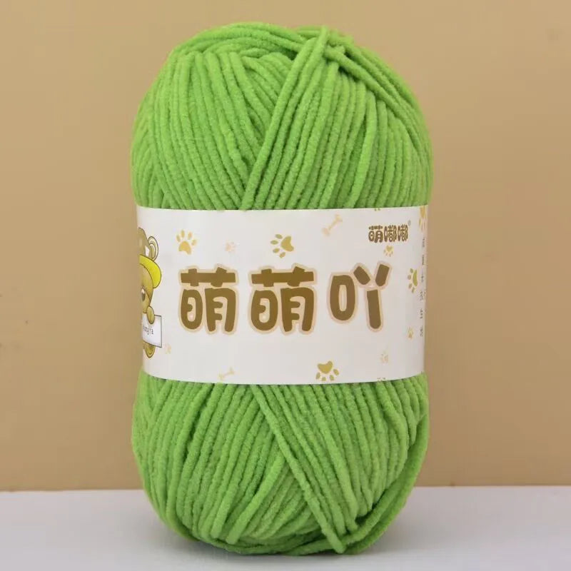 Fluffy Chenille Yarn for Crocheting doll thread Soft Bulky Velvet Yarn for Knitting Crochet Crafts Amigurumi Matte Chenille Y