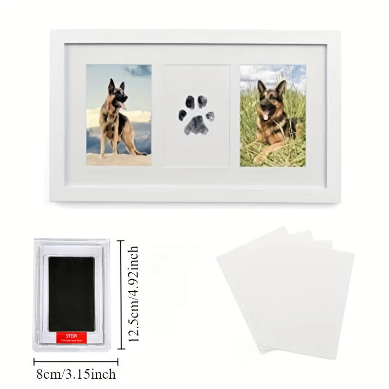 Pet Paw Print Commemorative Ink Pad，Dog or Cat Pet Owner Keepsake，DIY Inkless Handprints and Pet Pawprint Impression Making K
