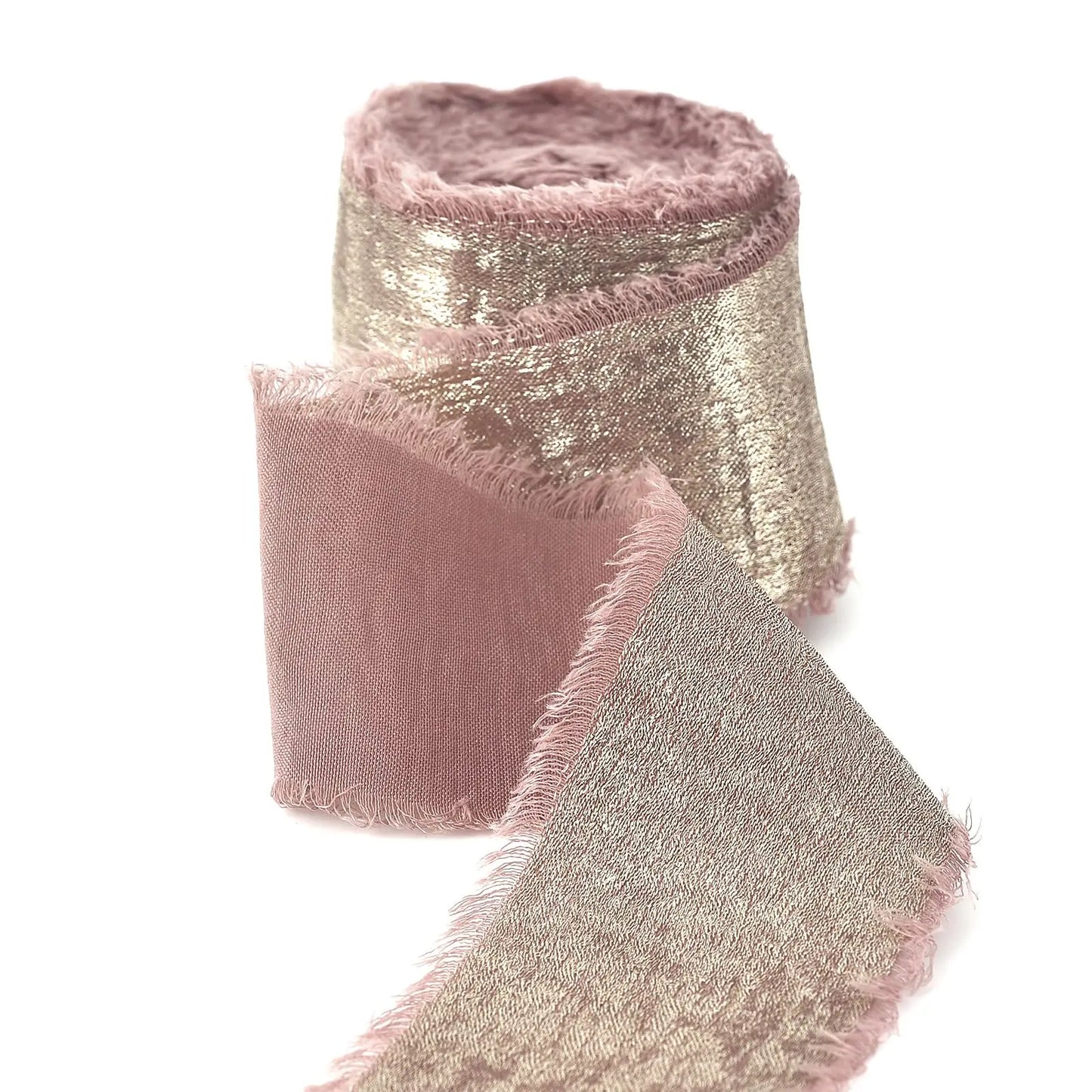 5M/Roll Silk Ribbon Handmade Ripped Ribbon Wedding Party Bowtie Bouquet Packaging DIY Ribbon Gift Box Ribbon Tie Decoration -