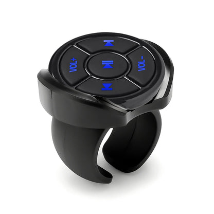 Wireless Bluetooth 5.0 Remote Controller Media Button Car Motorcycle Bike - Control and Bracket