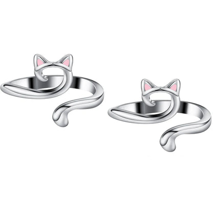 2pcs Adjustable Knitting Crochet Loop Ring Knittied Yarn Guide Finger Faster Holder Thimble Crocheters Thread Ring Sewing Too