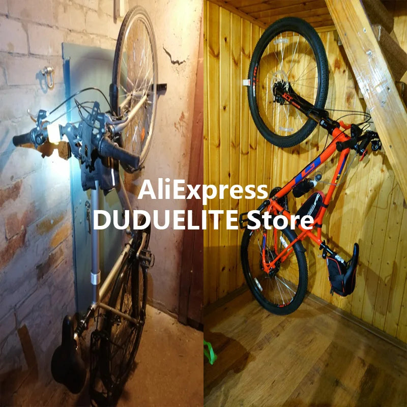 Deemount Mount Bike Hooks Adjustable Bicycle Wall Holder Rack Buckle Hanger Horizontal Vertical Storage Fits 1.0-2.8 Inches T