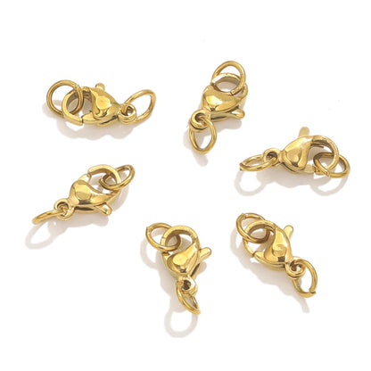 20pcs Stainless Steel Lobster Clasps For Bracelet Necklace,Lobster Clasps With Jump Rings Connectors Clasp DIY Jewelry Findin