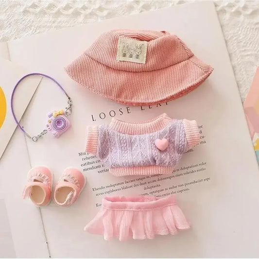 Doll Clothes for 45cm Dolls – Do-It-Yourself Accessories, Sweater Jumpsuit for Reborn Dolls