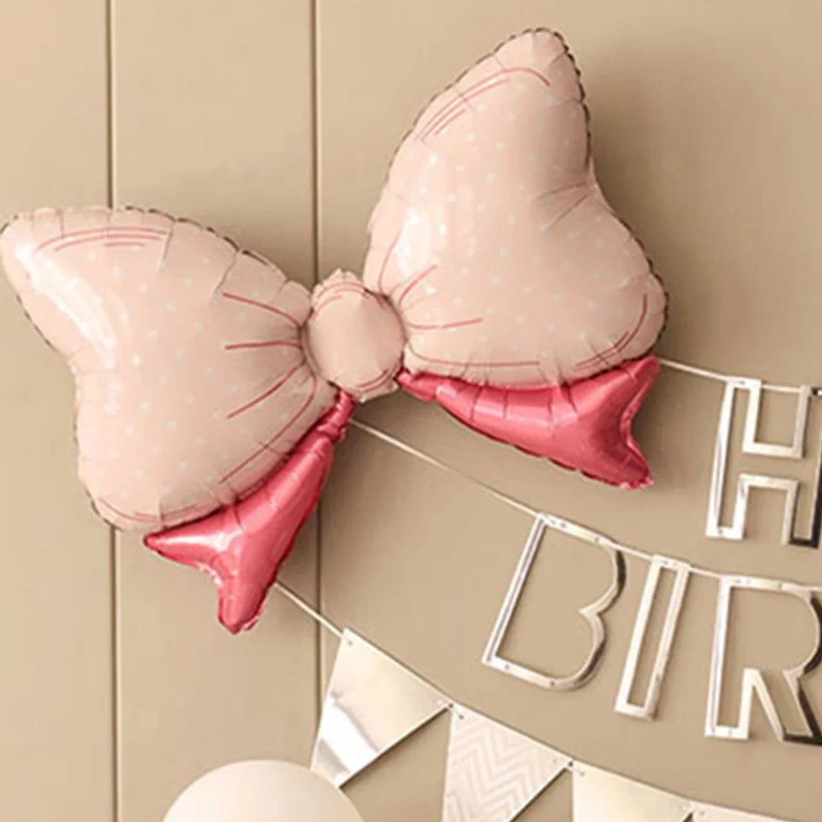 Birthday Party Decorations, 36PCS Pink and Silver Balloon Set, Custom Party Decor, Photo Backdrop Banner, Personalized Birthd