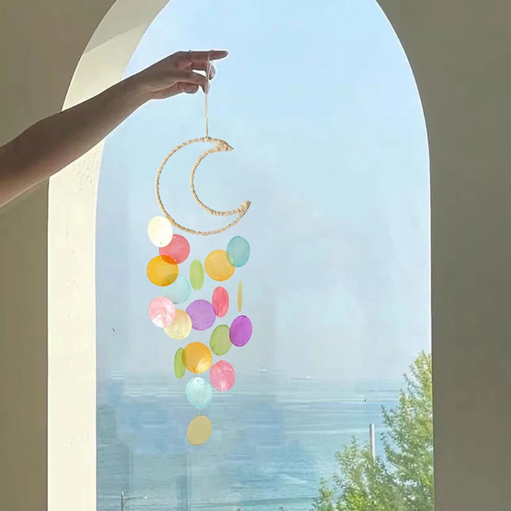 INS Home Decor Natural Shell Dream Wind Chimes Bohemian Dream Catchers Kids Room Nursery Decoration Special New Year Gifts - 