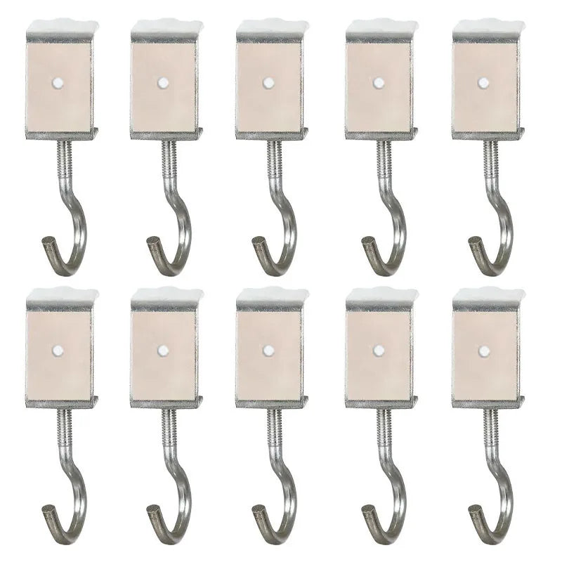 5/10pcs Desktop Hook, Universal Adjustable, No Need to Drill Holes Portable Table Edge Hook, Hanging Backpack, Headphones - 1