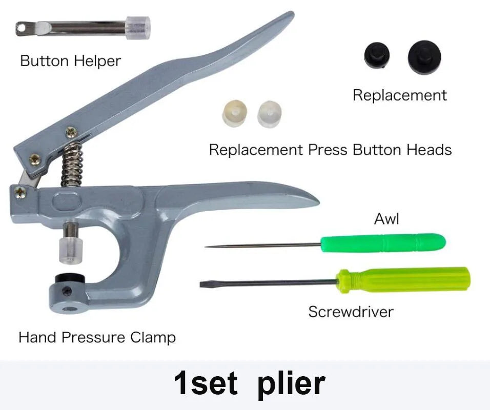 T5 Resin Snap Buttons Set Snaps U Shape Fastener Snap Pliers Buttons Kit Snaps Cloth Buttons DIY Sewing Machine Crafting Tool
