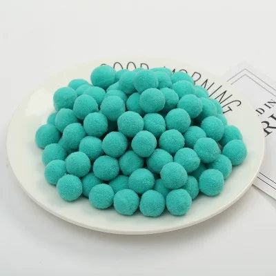 Pompoms 8/10/15/20/25/30mm Soft Pompons Colorful Fluffy Plush Craft DIY Pom Pom Fur Ball Pon Pon Home Decoration Kids Toys 10