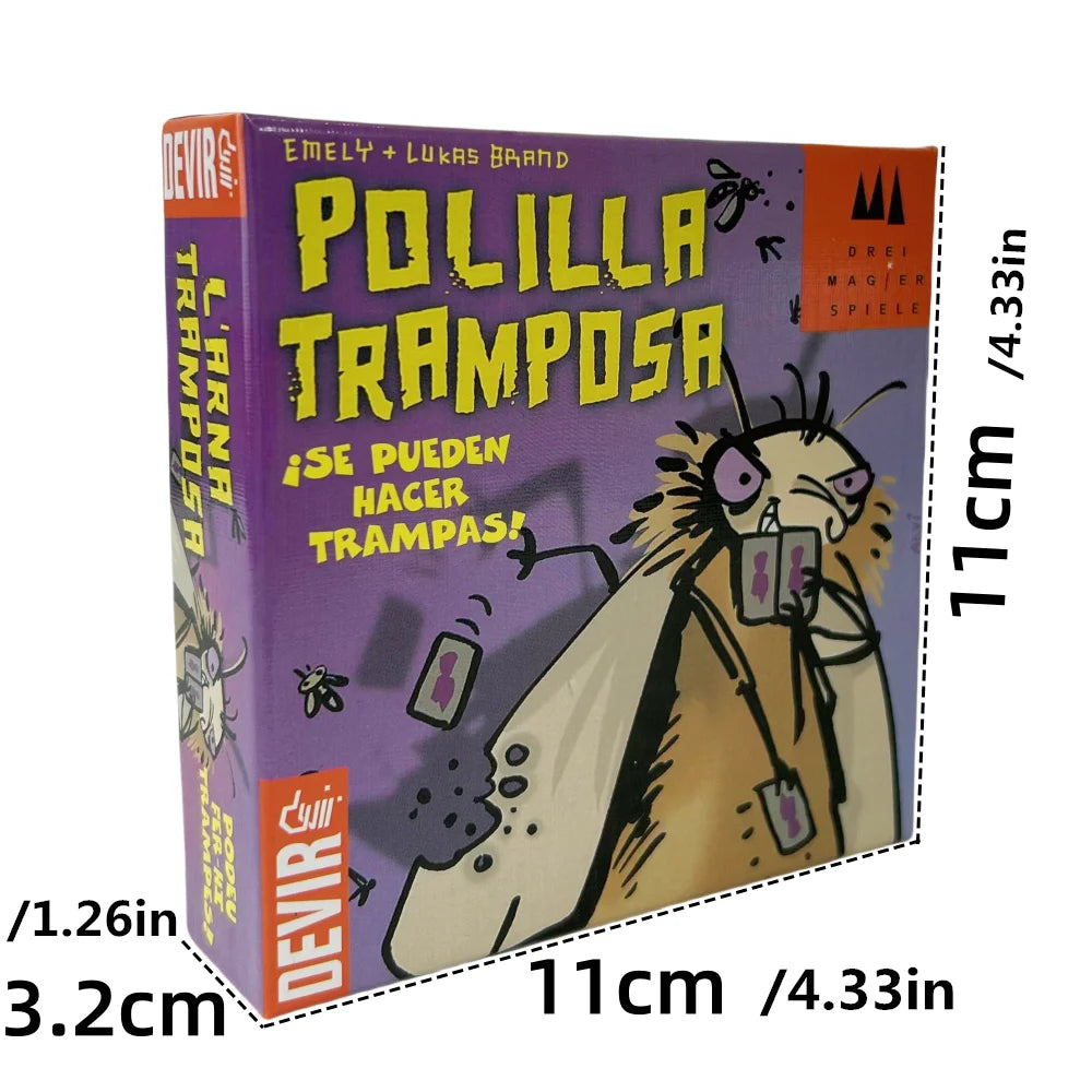 Mogel Motte Polilla Cards Board Game Devir-game moth cheate /Royal Xiaoqiang Cheating Moth Cards