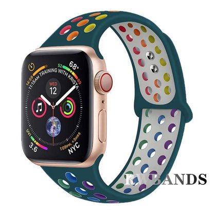 Sport Strap for Apple Watch Band 46mm 44mm 40mm 42-38-41mm 45mm Breathable Bracelet iWatch Series 10 9 8 7 6 SE 5 3 Ultra 2 4