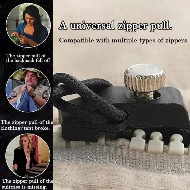 6pcs Fix a Zipper Repair Kit Universal Instant Replacement Zipper Slider 3 Different Sizes DIY Apparel Sewing Supplies