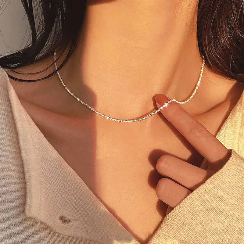 Vintage Necklace on Neck Gold Color Chain Women's Jewelry Layered Accessories for Girls Aesthetic Gifts Fashion Pendant 2025 