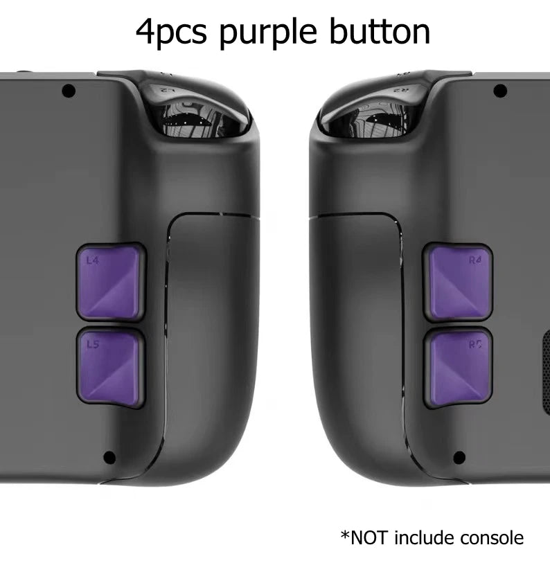4PCS Back Button Enhancement Set for Steam Deck OLED Games Console Grip Improvement Button Protection Kit for Steam Deck LCD 